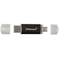 Pikkukuva 3 / 3: USB-avain - INTENSO - Twist Line - 64 Gt - USB-A, USB-C™ - USB 3.1 Gen 1 - Harmaa