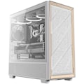 Pikkukuva 1 / 2: Antec Flux Wood White, 5 PWM-tuulettajaa mukana, etupaneeli korkeaan ilmavirtaan koivuviilusta, tyyppi C, 420 radiatori