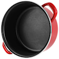 Miniatyrbild 3 av 4: Induktionskastrull 18 cm Emaljerat stål, PFOA-fri non-stick, glaslock FAGOR Optimax Röd 00895 Röd