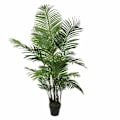 Miniatyrbillede 1 af 3: Glimmerdekorationer Areca Palm Kunstige planter - H130 x Ø140 cm Grön