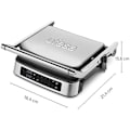 Miniatyrbillede 2 af 2: Ufesa Everest Digital Electric Grill, Panini Press, 2000W kontaktgrill, 5 foruddefinerede programmer, berøringsskærm,