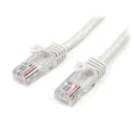 Miniatyrbillede 1 af 3: STARTECH 1m Hookless Cat5e UTP netværkskabel - M/M - Hvid