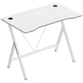 Miniatyrbillede 1 af 4: Bureau gaming HUZARO HERO 1.4 Hvid, Ergonomisk skrivebord, PC gaming, Informatik, Gamer, Spil skrivebord, 100x50x75cm Kolbelagd vit