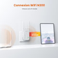 Pikkukuva 2 / 4: TENDA 300 Mbps WIFI-toistin, helppo asennus, 200 ㎡ kattavuus, seinäkiinnitys, Wi-Fi-vahvistin. A9