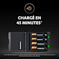 Miniatyrbillede 5 af 6: Duracell batterioplader 45min oplader til 4 AA/AAA batterier