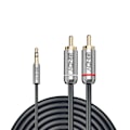 Miniatyrbillede 2 af 2: Lydkabel Jack 3,5 mm til RCA - LINDY - Cromo Line - 24 karat forgyldte stik - PVC-beskyttelse og stik