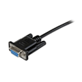 Miniatyrbillede 3 af 3: DB9 RS232 seriel nulmodemkabel - STARTECH.COM - 1 m - hun / hun - sort