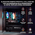 Miniatyrbillede 3 af 4: Gaming PC kabinet - NFORTEC - DYS - Mini Tower MATX - 3 ARGB 120mm blæsere - Sort