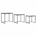Miniatyrbillede 1 af 4: Redeborde af sort metal i glas (58 x 36,5 x 53,5 cm) - 3 stk.