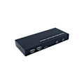 Miniatyrbillede 1 af 4: AISENS KVM-SWITCH USB HDMI 4K60HZ 1U-2PC MED STRØMFORSYNING SORTE
