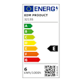 Miniatyrbillede 4 af 4: LED væglampe - EDM - Sort - Udendørs brug - 6W 450 lumen 4000K sort