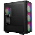 Miniatyrbild 1 av 6: PC-chassi - DEEPCOOL - MATREXX 55 V4 Mesh C - Mellanstor - ATX - Härdat glas - Mesh-front - ARGB - Svart