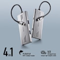 Pikkukuva 4 / 6: USB-hubi - NGS - WONDERDUO-C - 4 porttia (2 USB-C + 2 USB-A) - Aluminium - 5 Gbps