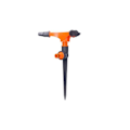 Miniatyrbillede 2 af 2: Roterende sprinkler - GENERISK - Med pæl - Hvid - Anti UV og anti algebehandling Grå/orange