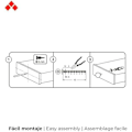 Miniatyrbillede 2 af 2: Runde møbelknopper - REI - MOD.E223 - Bøgetræ - Blå finish - Ø38 mm Flerfärgad