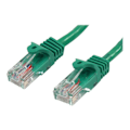 Miniatyrbillede 1 af 3: STARTECH 3m Hookless Cat5e UTP netværkskabel - Anti-Snag RJ45 Ethernet ledning - M/M - Grøn