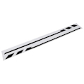 Miniatyrbillede 1 af 2: Foliatec PIN-Striping spejlkapper 35,5 cm sorte 2 stk Svart