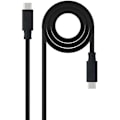 Miniatyrbillede 1 af 2: NANOCABLE 10.01.4100 USB 3.1 Gen2-kabel 10 Gbps 5A 4K/60Hz USB-C/M-USB-C/M Sort 0,5 m