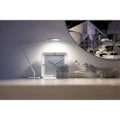 Miniatyrbillede 2 af 4: NeXtime - Bordur - 20 x 20 x 6 cm - Træ - Hvid - 'Square Alarm' Vit