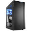 Miniatyrbillede 1 af 4: Sharkoon S25-W Midi Tower ATX PC-etui - 5 interne båse - Vandkølingsporte