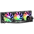 Miniatyrbillede 1 af 5: Mars Gaming ML-LCD360, AIO Liquid Cooling, TDP 600W, 3x FDB ARGB 120mm fans, LCD-skærm, Universal Multisocket, Sort