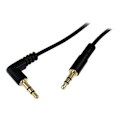 Miniatyrbillede 2 af 2: STARTECH 1,8 m retvinklet minijack til 3,5 mm minijack slankt lydkabel - M/M