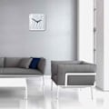 Miniatyrbild 3 av 3: Väggklocka - SIGEL - OPTA - 35 cm - Vit - Tyst sekundvisare - Modern design Vit