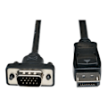 Miniatyrbillede 2 af 4: Adapter - Tripp Lite - DP til VGA - 1,83 m - Aktiv - Sort