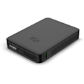 Miniatyrbild 1 av 2: Powerbank Ksix Nano 5 000 mAh, fickstorlek, strömförsörjning, 20 W, USB-C till USB-C-kabel, LED-indikatorer, svart