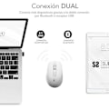 Miniatyrbild 2 av 2: SUBBLIM Curve Ergo Dual Mouse Batteri Vit