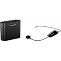 Miniatyrbillede 1 af 2: Bærbar forstærkerhøjttaler med trådløs mikrofon (høj effekt 30 W Max) USB/Microsd/MP3 High Voice-W30. Især