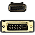 Miniatyrbillede 2 af 2: AISENS A125-0366 DisplayPort til DVI han til DVI han konverter kabel sort 2m