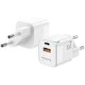 Miniatyrbillede 1 af 2: AISENS GAN Oplader 30W 1XUSB-C PD3.0 QC4.0 1XUSB-A QC3.0 Hvid Vit