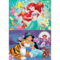 Pikkukuva 2 / 2: Palapeli Disney-prinsessat Ariel ja Jasmine - EDUCA - 2x48 palasta - Lapsille syntymästä alkaen