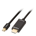 Miniatyrbillede 1 af 2: LINDY Mini DisplayPort til HDMI 4K30-kabel (DP:passiv) - 2m