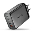 Miniatyrbild 2 av 6: NGS BUD 240W: Universell väggadapter 240W med 4 portar: 3 USB-C + 1 USB-A. Snabb och säker laddning. Samtidig laddning. Svart.