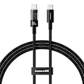 Pikkukuva 2 / 6: USB-C kaapeli Type-C, Supernopea Lataus 100W, 2m - Baseus Gem (P1037373000111-01) - Cluster Black
