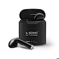 Miniatyrbillede 1 af 4: Savio tws-02 trådløse bluetooth høretelefoner, sort
