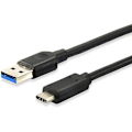 Miniatyrbillede 1 af 2: Equip 128345 0,5 m USB C USB A Han Han Sort kabel USB - USB-kabler (0,5 m, USB C, USB A, 3.0 (3.1 Gen 1), 5000 Mbit/s, Sort)