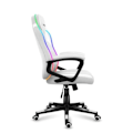 Miniatyrbillede 4 af 4: Gaming stol - HUZARO - Force 2.5 RGB - LED-belysning - Åndbart stof - Ergonomisk design Vit