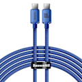 Pikkukuva 2 / 6: Baseus Crystal Shine 100 W USB-C-USB-C -kaapeli 1,2 M sininen