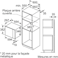 Miniatyrbillede 6 af 6: Mikroovn + indbygget grill - BOSCH - SER4 BEL523MS0 - Rustfrit stål - 20 l - 800 W - 8 autoprogrammer - 38,2 x 59,4 x 31,7 cm