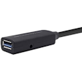 Pikkukuva 2 / 2: AISENS A105-0408 USB 3.0 jatkojohto vahvistimella ja virtalähteellä, tyyppi A/M-A/H, musta, 10 m