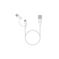 Pikkukuva 1 / 2: Xiaomi Mi 2-in-1 USB-kaapeli - Micro USB & Type C Combo - 0,3m - Nopea lataus - Musta (Blister) Valkoinen