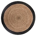 Miniatyrbillede 1 af 6: Tæppe "Mood" bicolor - 120 cm - Polyester - Beigefarvet Svart
