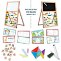 Pikkukuva 3 / 4: Ensimmäiset taitoni - Montessori-peli - MONTTESSORI - Kaksoispuoleinen taulu, magneettiset kirjaimet ja numerot