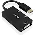Miniatyrbillede 1 af 2: DisplayPort Konverter - AISENS - A125-0861 - VGA/DVI/HDMI - 4K ved 60 Hz - Sort 15 cm