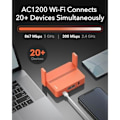 Pikkukuva 2 / 3: Kantava Wi-Fi-reititin - CUDY - AC1200 - Monen VPN:n tuki - 2 Ethernet-porttia - 867 Mbps
