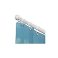 Miniatyrbillede 2 af 2: Hvid PVC udtrækbar gardinstang - GENERISK - 75x125cm Vit