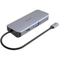 Miniatyrbild 2 av 2: UNITEK D1026B nav & koncentrator USB 3.2 Gen 1 (3.1 Gen 1) Typ-C 5000 Mbit/s Grå